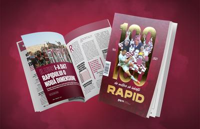 O revistă excepțională: „100 de motive să iubești Rapidul” » 156 de pagini PREMIUM într-un album istoric, care e de azi pe piață