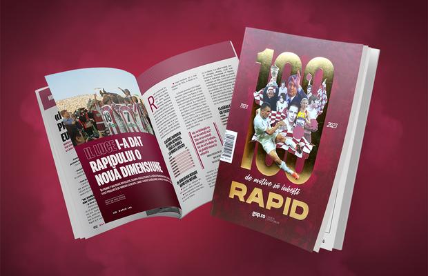 O revistă excepțională: „100 de motive să iubești Rapidul” » 156 de pagini PREMIUM într-un album istoric, care e de azi pe piață