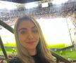 Jurnalista Beatrice Ghiciov, pe stadion la România U21 - Spania U21