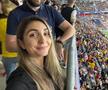 Jurnalista Beatrice Ghiciov, pe stadion la România U21 - Spania U21