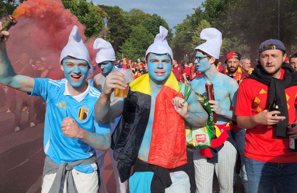 Belgia - România, atmosfera de la stadion: imagini surprinse pe străzi