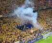 Fanii români au aprins torțe cu Belgia + un mesaj clar în războiul FCSB - CSA Steaua » Momentele surprinse în repriza secundă