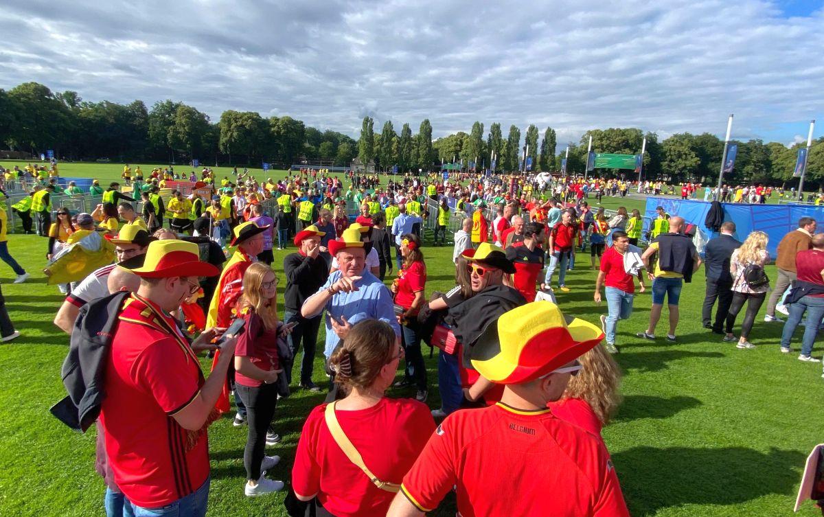 Belgia - România, atmosfera de la stadion: imagini surprinse pe străzi