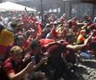 Suporterii Belgiei au făcut spectacol înainte de Belgia - România / Sursă foto: Imago Images