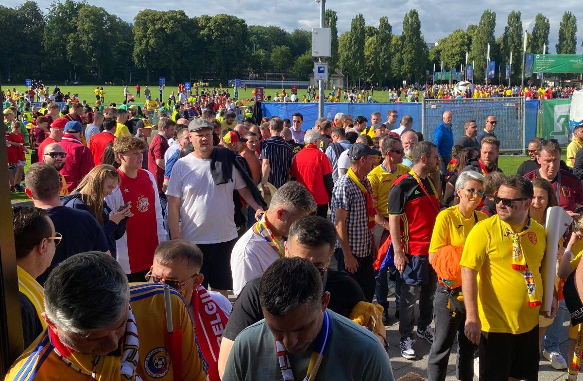 Belgia - România, atmosfera de la stadion: imagini surprinse pe străzi