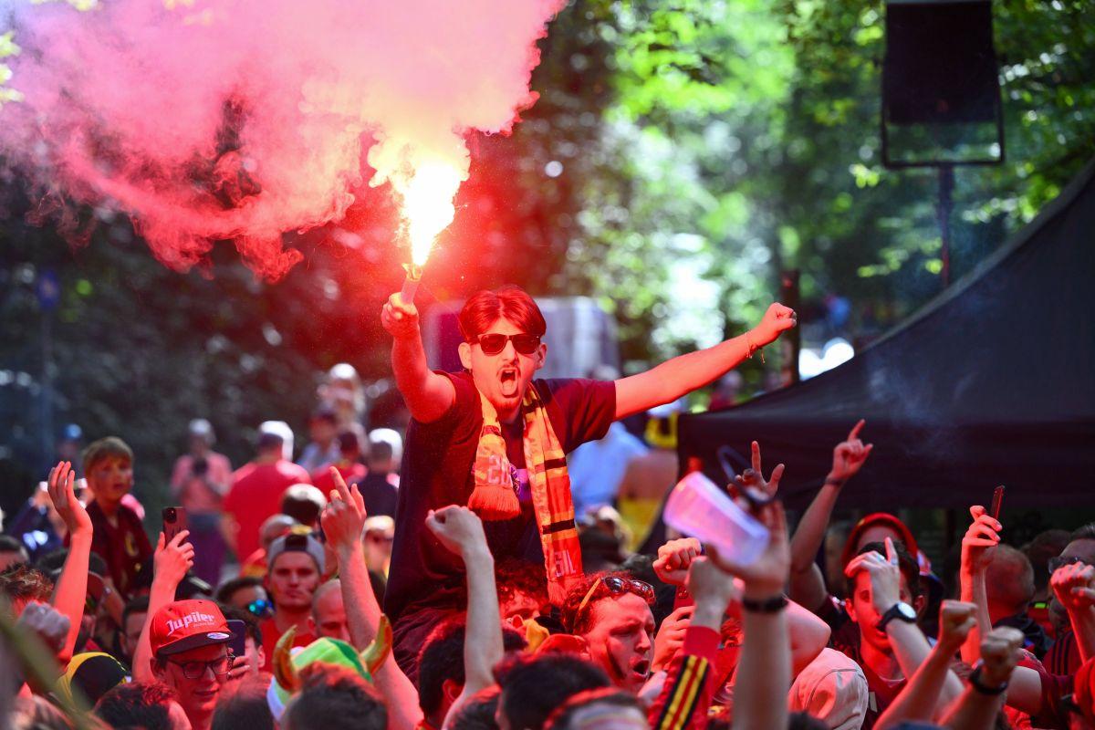 Belgia - România, atmosfera de la stadion: imagini surprinse pe străzi