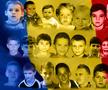 21 dintre „tricolorii” de la lot, plus Olimpiu Moruțan, în copilărie și adolescență / Fotomontaj Stela Tănase (Gazeta Sporturilor)