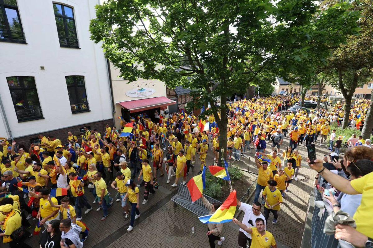 Belgia - România, atmosfera de la stadion: imagini surprinse pe străzi