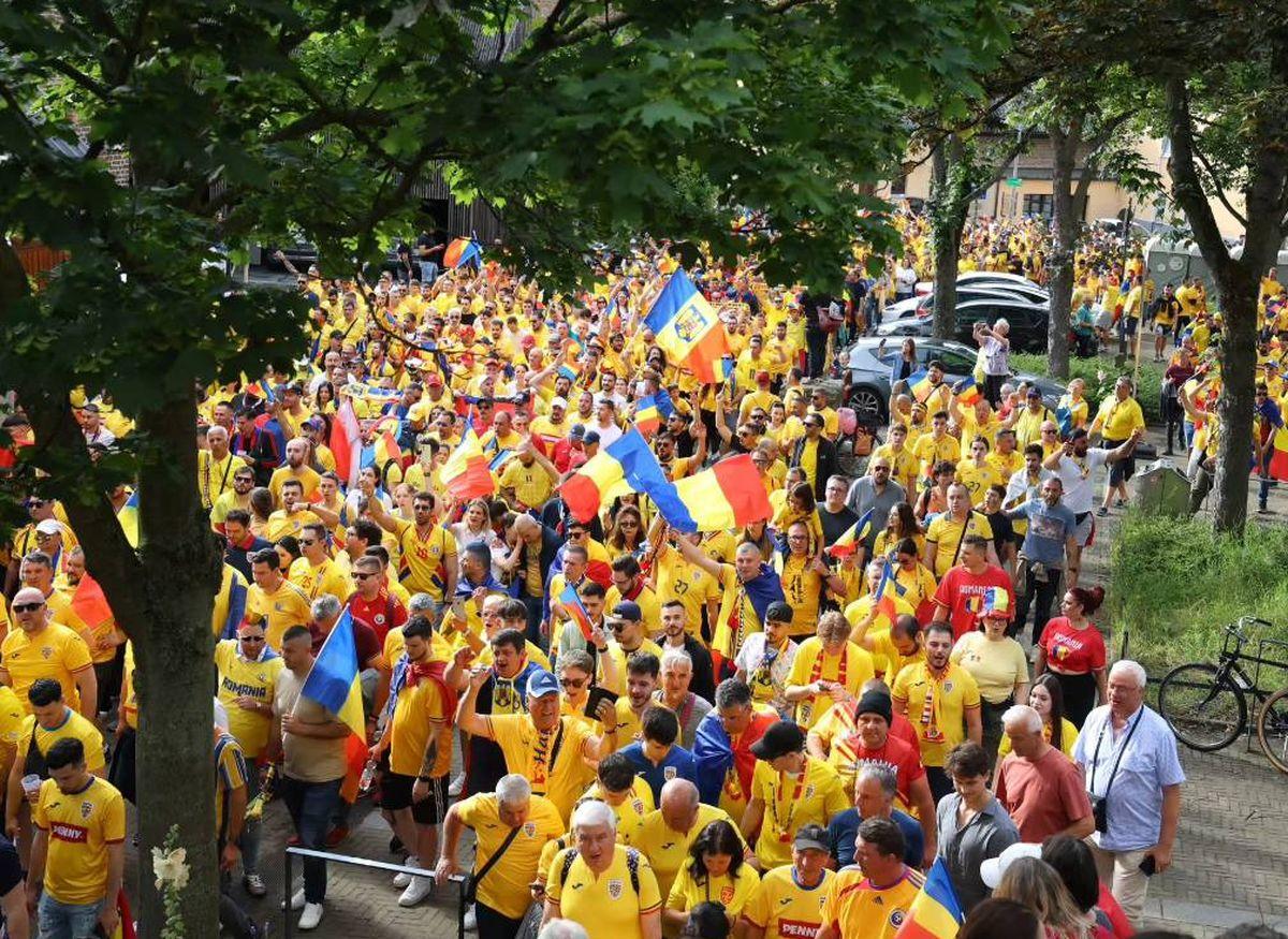 Belgia - România, atmosfera de la stadion: imagini surprinse pe străzi