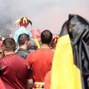 Suporterii Belgiei au făcut spectacol înainte de Belgia - România / Sursă foto: Imago Images