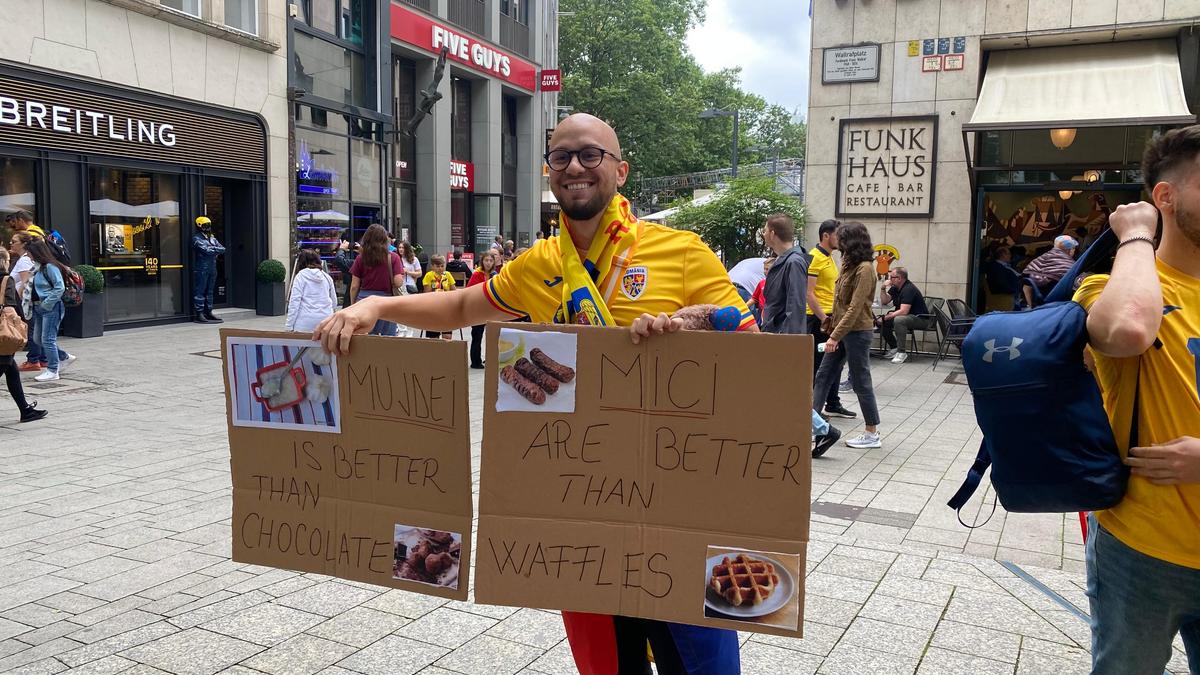 Fanii României, show la Koln! Imagini spectaculoase: „Mujdei is better than chocolate"