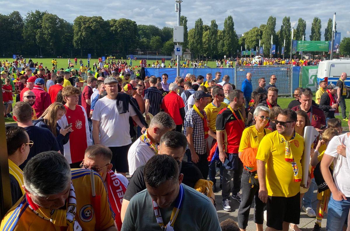 Belgia - România, atmosfera de la stadion: imagini surprinse pe străzi