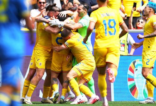 Bucuria României în meciul cu Ucraina, foto: Guliver/ Gettyimages