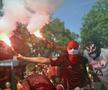 Suporterii Belgiei au făcut spectacol înainte de Belgia - România / Sursă foto: Imago Images
