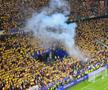 Fanii români au aprins torțe cu Belgia + un mesaj clar în războiul FCSB - CSA Steaua » Momentele surprinse în repriza secundă