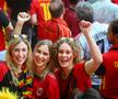 Soțiile belgienilor în tribune la meciul cu România