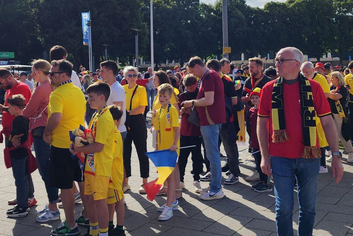 Belgia - România, atmosfera de la stadion: imagini surprinse pe străzi