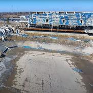 Stadionul „Silverdome” din Detroit, pus la pământ