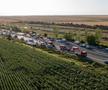 Accident grav pe A2, în care a fost implicat autocarul unei echipe de baschet din Oradea/Foto: ISU Călărași