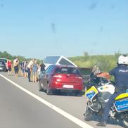 Accident grav pe A2, în care a fost implicat autocarul unei echipe de baschet din Oradea/Foto: ISU Călărași