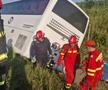 Accident grav pe A2, în care a fost implicat autocarul unei echipe de baschet din Oradea/Foto: ISU Călărași