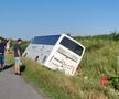 Accident grav pe A2, în care a fost implicat autocarul unei echipe de baschet din Oradea/Foto: ISU Călărași