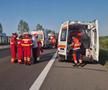 Accident grav pe A2, în care a fost implicat autocarul unei echipe de baschet din Oradea/Foto: ISU Călărași