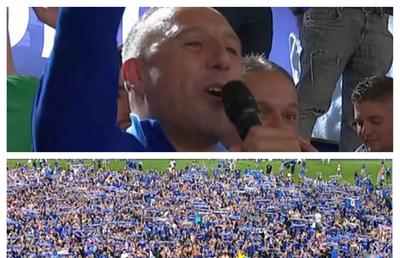 Zeci de mii de oameni cu piele de găină: pe un stadion plin, legenda Santi Cazorla a cântat imnul după promovare