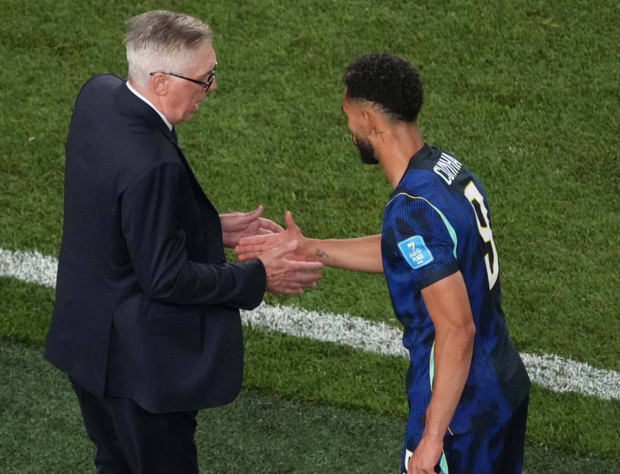 Noul atacant al lui Carlo Ancelotti e pe val la Mondial » Ce înseamnă bucuria de după gol a lui Matheus Cunha