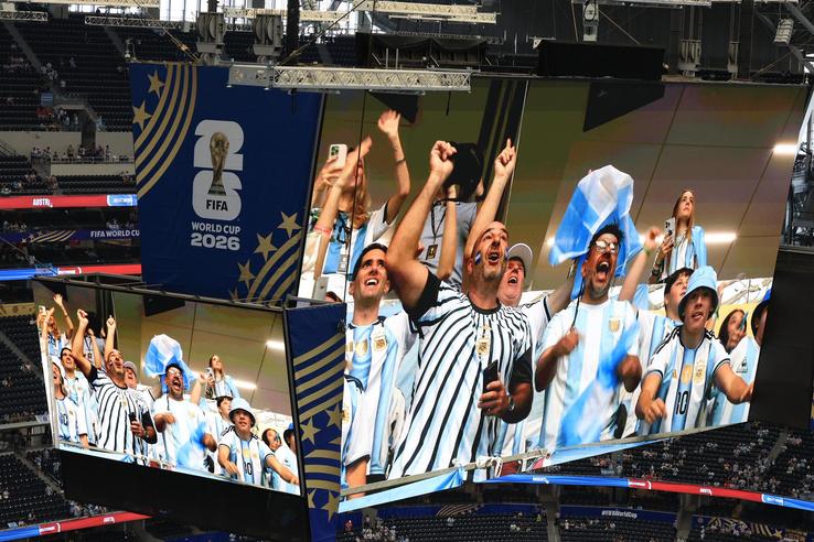 Argentina - Austria, imagini din tribune // foto: Ionuț Iordache (GSP)