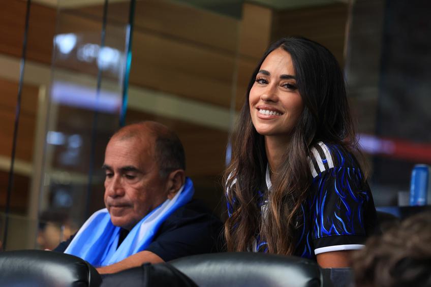 Antonela Roccuzzo la Argentina - Austria  // Foto: Ionuț Iordache (GSP)