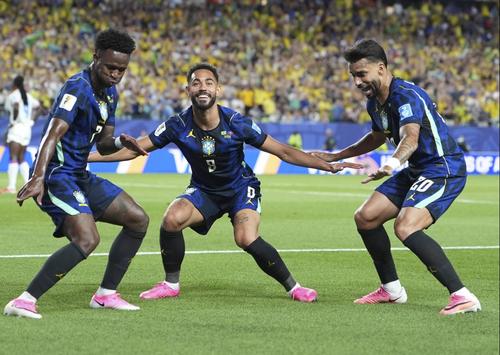 Matheus Cunha a jucat 93 de minute la CM 2026. marcând două goluri în victoria Braziliei cu Haiti (3-0) / Foto: Imago