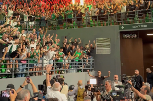 Zeljko Obradovic a revenit la Panathinaikos după 12 ani // foto: captură X @bballmaniacs_
