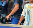 Copiii lui Messi celebrează reușita tatălui lor la meciul cu Austria // Foto: Ionuț Iordache (GSP)