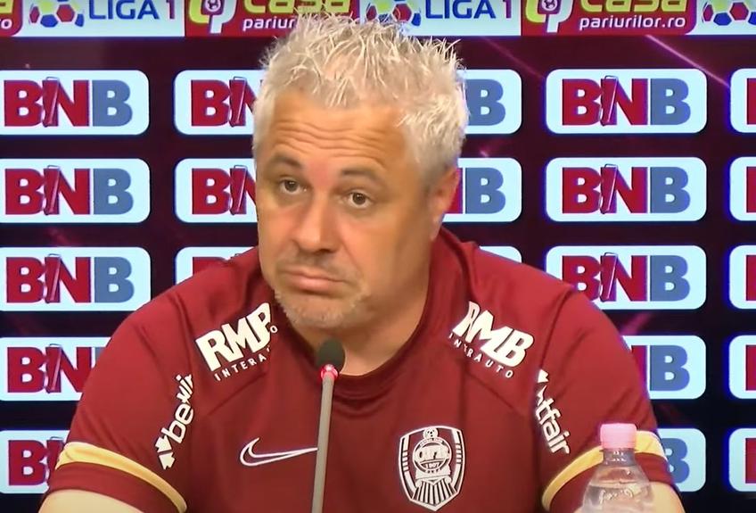 Marius Șumudică, antrenorul lui CFR Cluj, le răspunde celor care au criticat echipa după prima repriză din Gibraltar, cu Lincoln. La pauză, „feroviarii” erau conduși, 0-1, însă au revenit în partea a doua și au câștigat cu 2-1.