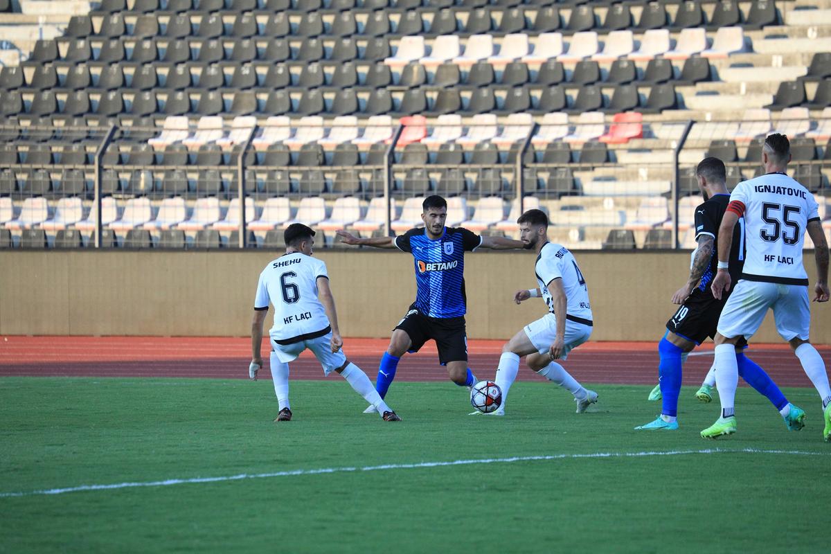 KF LACI - CS UNIVERSITATEA CRAIOVA, turul 2 preliminar Conference League / FOTO: Facebook @UCVOficial