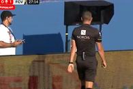 Fază ciudată în Farul - Voluntari » Ambulanță pe teren și penalty dictat cu VAR după 3 minute + Verdictul specialistului