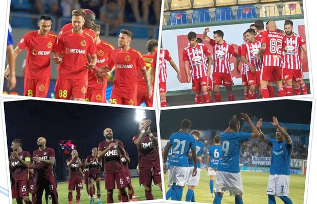 Farul, FCSB, CFR Cluj și Sepsi și-au aflat posibilele adversare din turul 3 preliminar al ECL! Oponent de foc pentru roș-albaștri