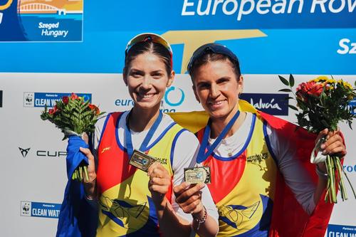 Ionela Cozmiuc și Gianina Van Groningen, campioane europene Szeged 2024 Foto: Raed Krishan