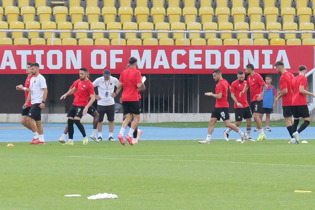 Imagini de la încălzire, înainte de Shkendija - FCSB