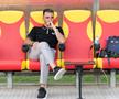 Imagini de la încălzire, înainte de Shkendija - FCSB/ foto: Andrei Furnigă (GSP)
