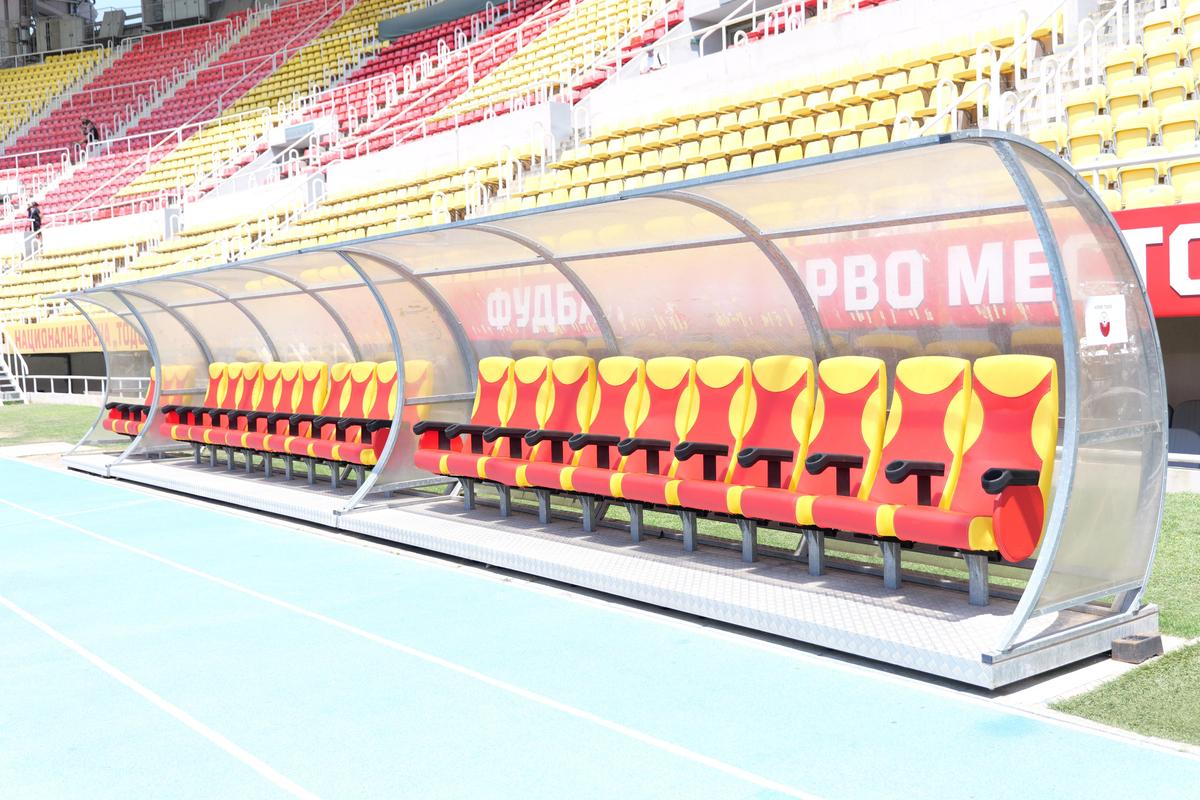 Imagini cu arena din Skopje înainte de Shkendija - FCSB // foto: Andrei Furnigă (GSP)