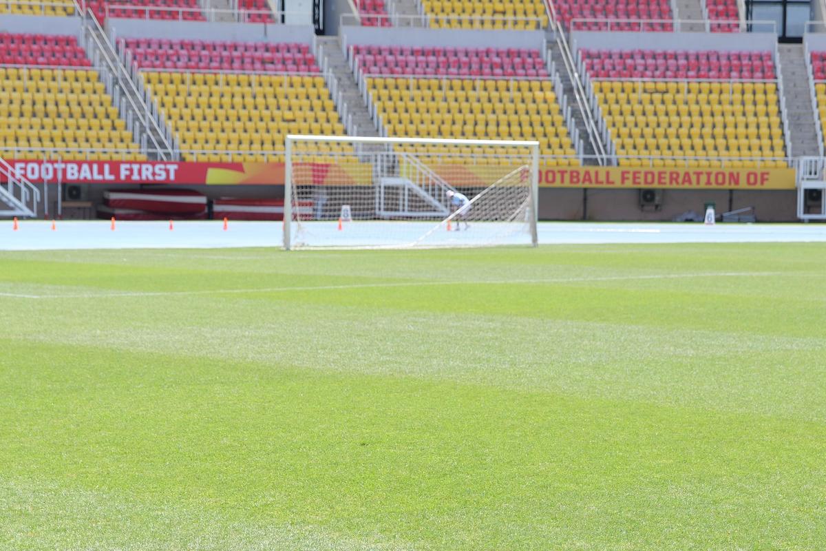 Imagini cu arena din Skopje înainte de Shkendija - FCSB // foto: Andrei Furnigă (GSP)