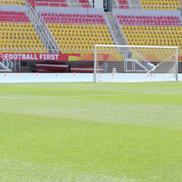 Imagini cu arena din Skopje înainte de Shkendija - FCSB // foto: Andrei Furnigă (GSP)