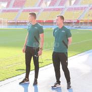 Fotbaliștii au ajuns la stadion pentru Shkendija - FCSB  /  FOTO: Andrei Furnigă (GSP.ro)
