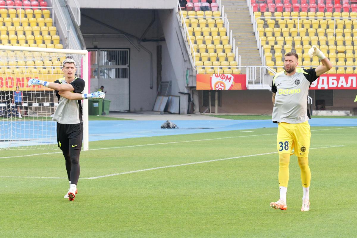 Imagini de la încălzire, înainte de Shkendija - FCSB