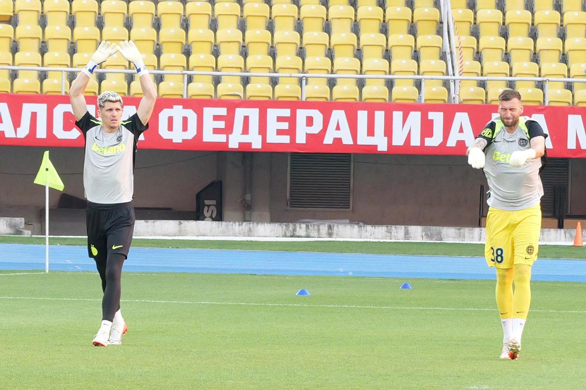 Imagini de la încălzire, înainte de Shkendija - FCSB