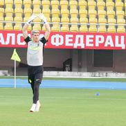 Imagini de la încălzire, înainte de Shkendija - FCSB/ foto: Andrei Furnigă (GSP)