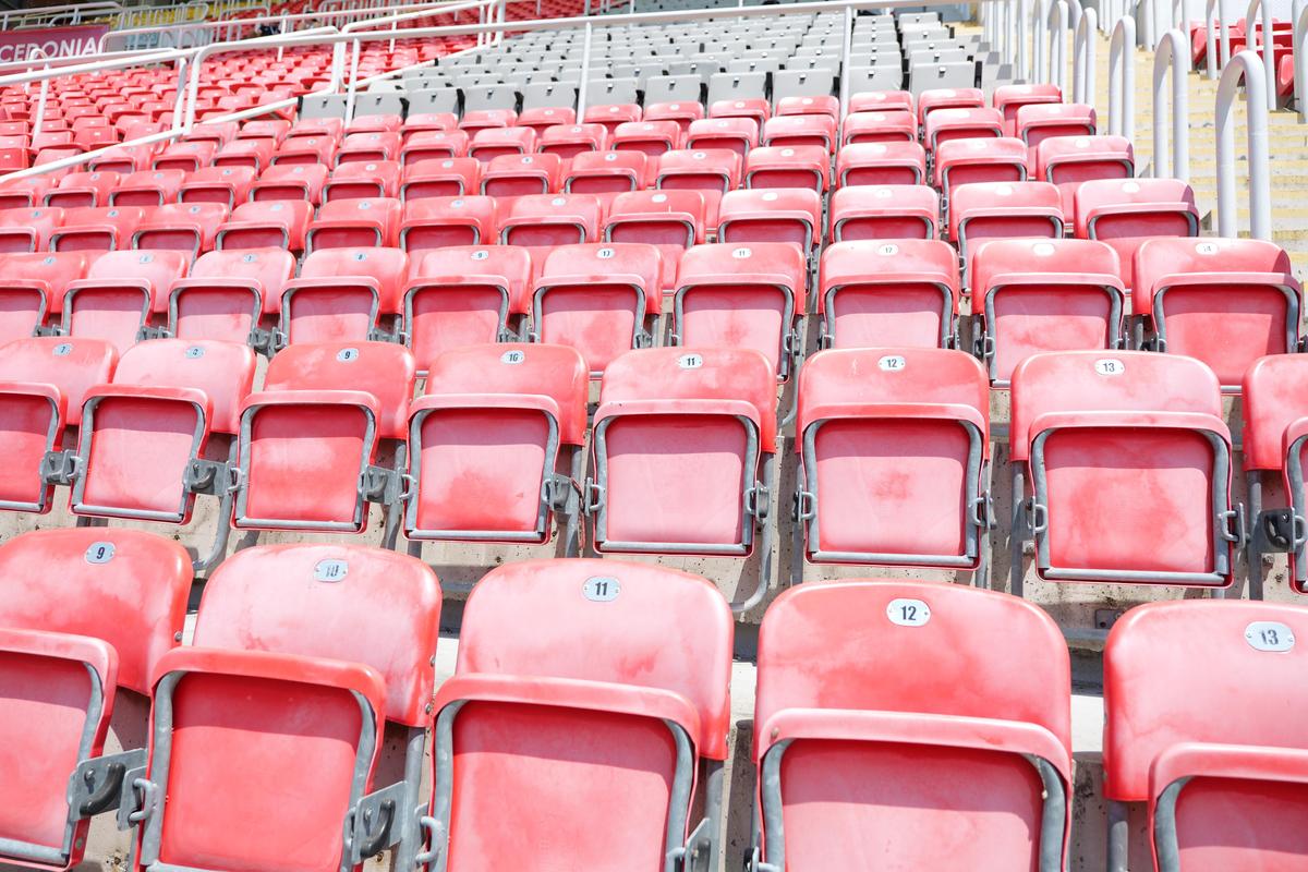 Imagini cu arena din Skopje înainte de Shkendija - FCSB // foto: Andrei Furnigă (GSP)