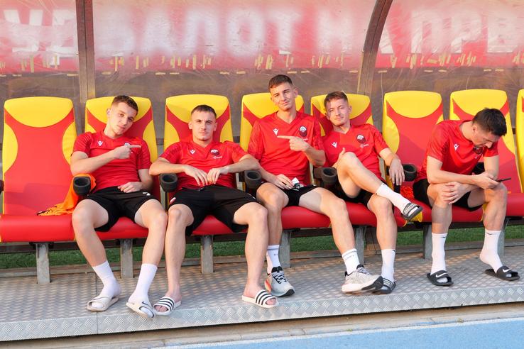 Fotbaliștii au ajuns la stadion pentru Shkendija - FCSB / FOTO: Andrei Furnigă (GSP.ro)